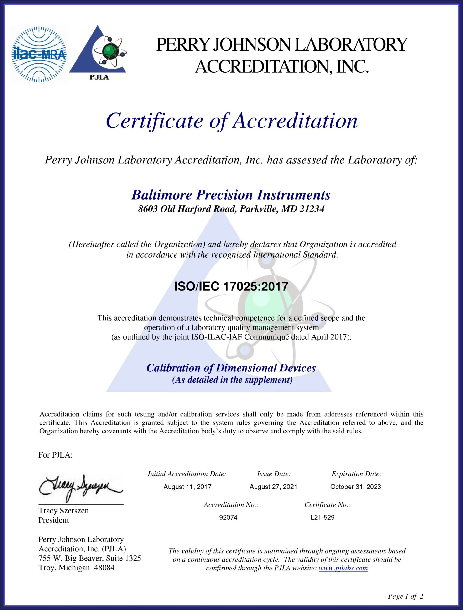 Microsoft Word - Baltimore Precision Instruments L21-529 draft